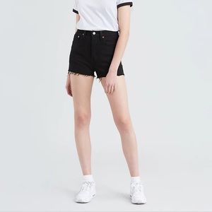 Levi’s 501 high rise jean shorts